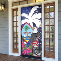 United States Guam Door Cover USA Eagle Guahan Seal Bougainvillea LT14 - Polynesian Pride