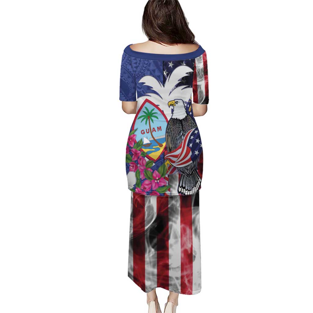 United States Guam Puletasi USA Eagle Guahan Seal Bougainvillea - Polynesian Pride