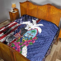 United States Guam Quilt USA Eagle Guahan Seal Bougainvillea - Polynesian Pride