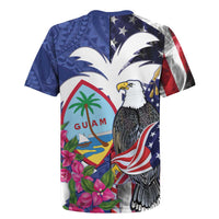 United States Guam Rugby Jersey USA Eagle Guahan Seal Bougainvillea - Polynesian Pride