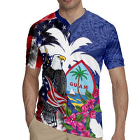 United States Guam Rugby Jersey USA Eagle Guahan Seal Bougainvillea - Polynesian Pride