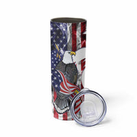United States Guam Skinny Tumbler USA Eagle Guahan Seal Bougainvillea - Polynesian Pride