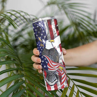 United States Guam Skinny Tumbler USA Eagle Guahan Seal Bougainvillea - Polynesian Pride