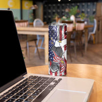 United States Guam Skinny Tumbler USA Eagle Guahan Seal Bougainvillea - Polynesian Pride