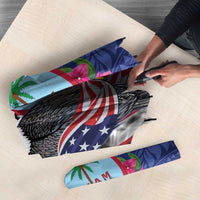 United States Guam Umbrella USA Eagle Guahan Seal Bougainvillea LT14 - Polynesian Pride