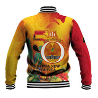 Papua New Guinea Independence Day Baseball Jacket 50th Anniversary Unity in Diversity LT14 - Polynesian Pride