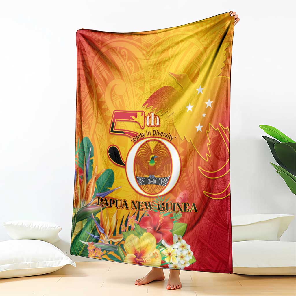 Papua New Guinea Independence Day Blanket 50th Anniversary Unity in Diversity LT14 - Polynesian Pride