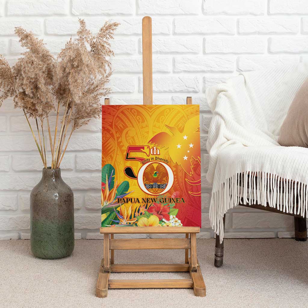 Papua New Guinea Independence Day Canvas Wall Art 50th Anniversary Unity in Diversity LT14 - Polynesian Pride