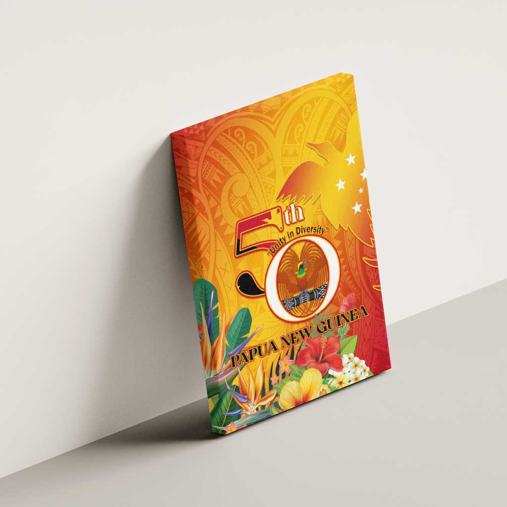 Papua New Guinea Independence Day Canvas Wall Art 50th Anniversary Unity in Diversity LT14 - Polynesian Pride
