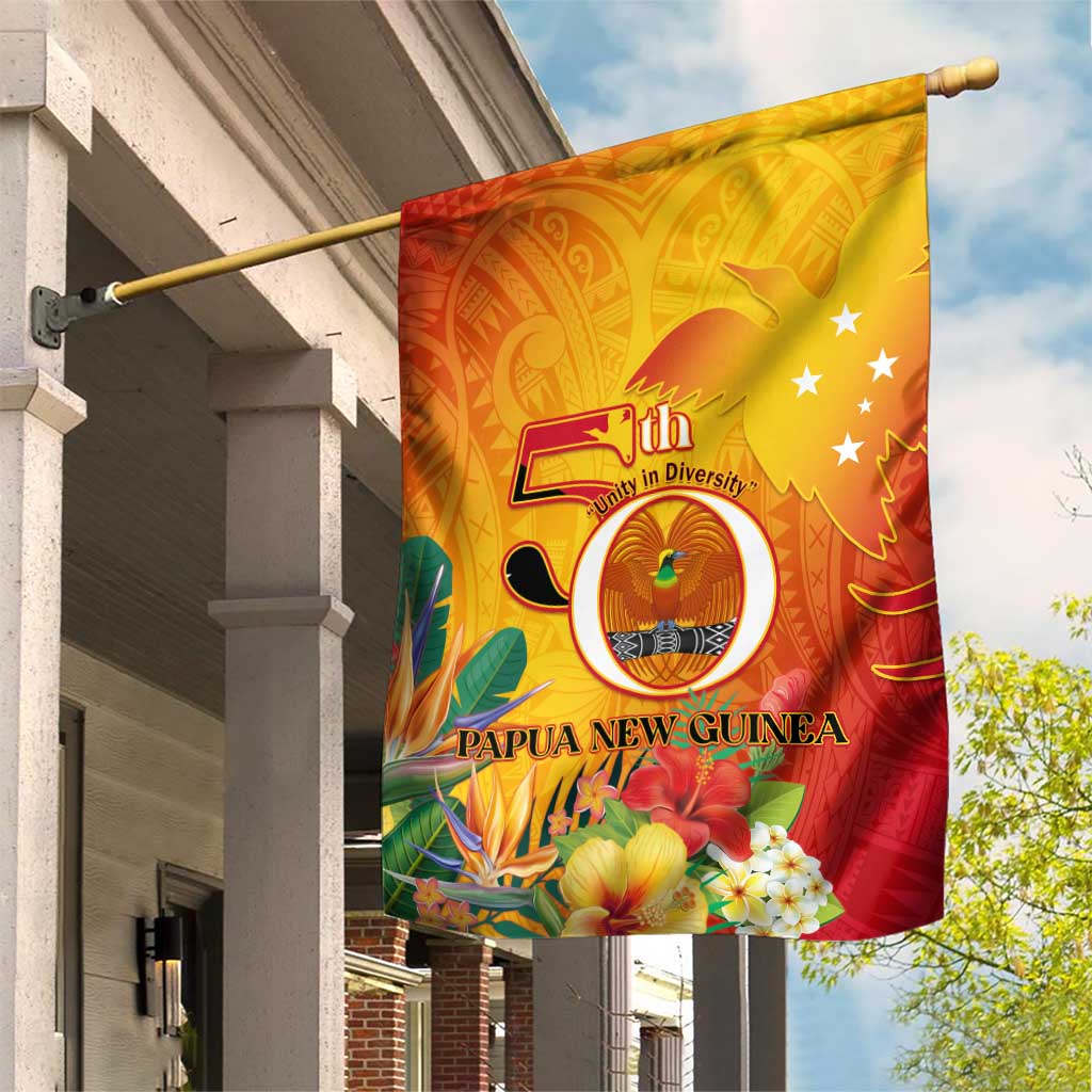 Papua New Guinea Independence Day Garden Flag 50th Anniversary Unity in Diversity LT14 House Flag Red - Polynesian Pride