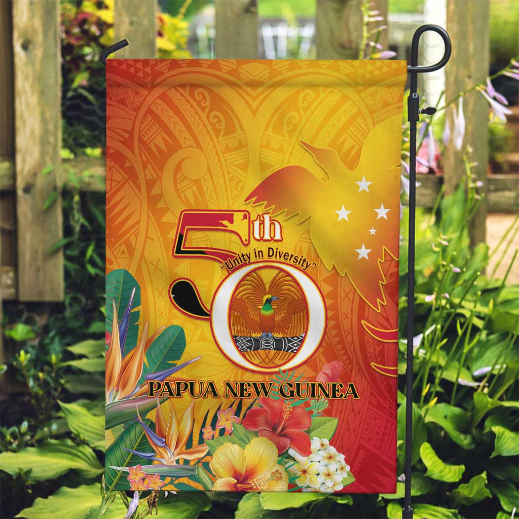 Papua New Guinea Independence Day Garden Flag 50th Anniversary Unity in Diversity LT14 Garden Flag Red - Polynesian Pride
