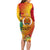 Papua New Guinea Independence Day Long Sleeve Bodycon Dress 50th Anniversary Unity in Diversity