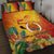 Papua New Guinea Independence Day Quilt Bed Set 50th Anniversary Unity in Diversity