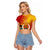Papua New Guinea Independence Day Raglan Cropped T Shirt 50th Anniversary Unity in Diversity