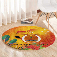 Papua New Guinea Independence Day Round Carpet 50th Anniversary Unity in Diversity
