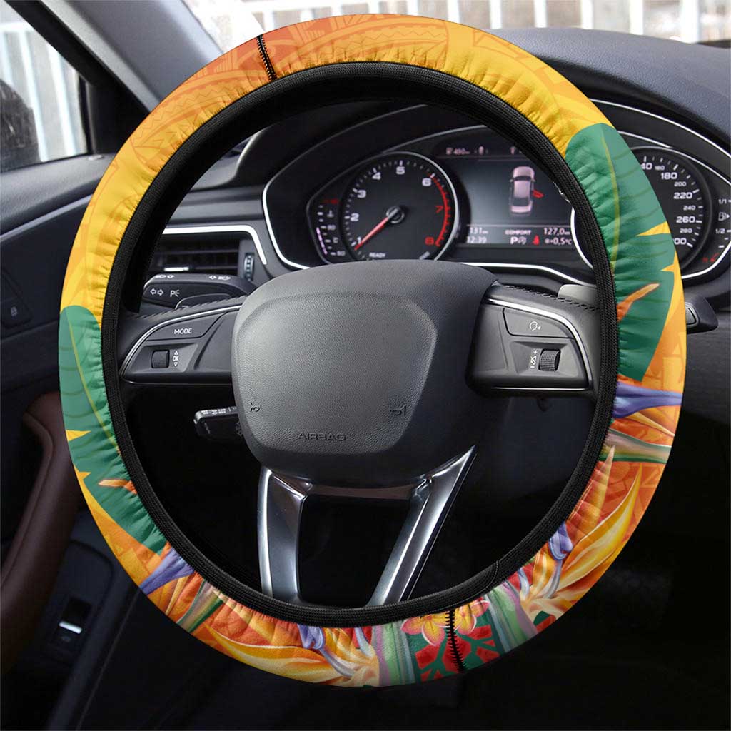 Papua New Guinea Independence Day Steering Wheel Cover 50th Anniversary Unity in Diversity LT14 - Polynesian Pride