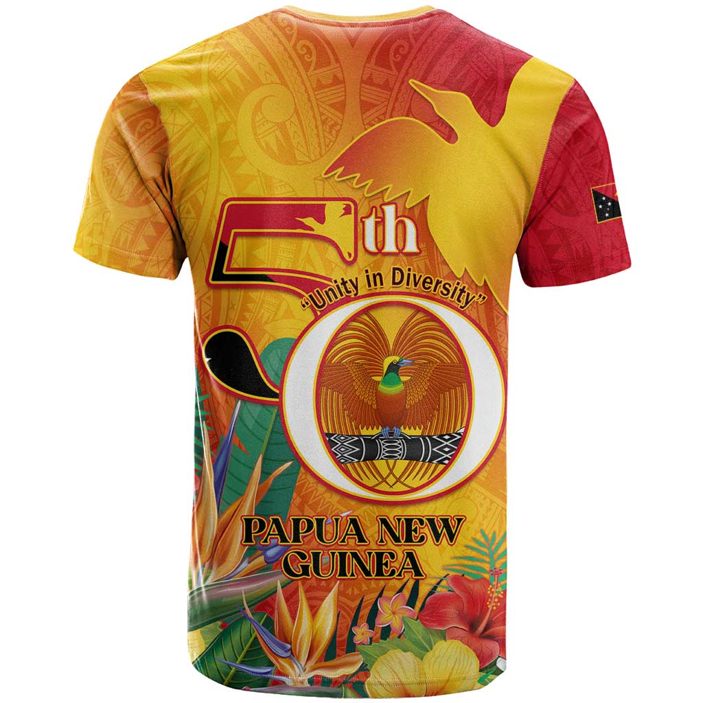 Papua New Guinea Independence Day T Shirt 50th Anniversary Unity in Diversity
