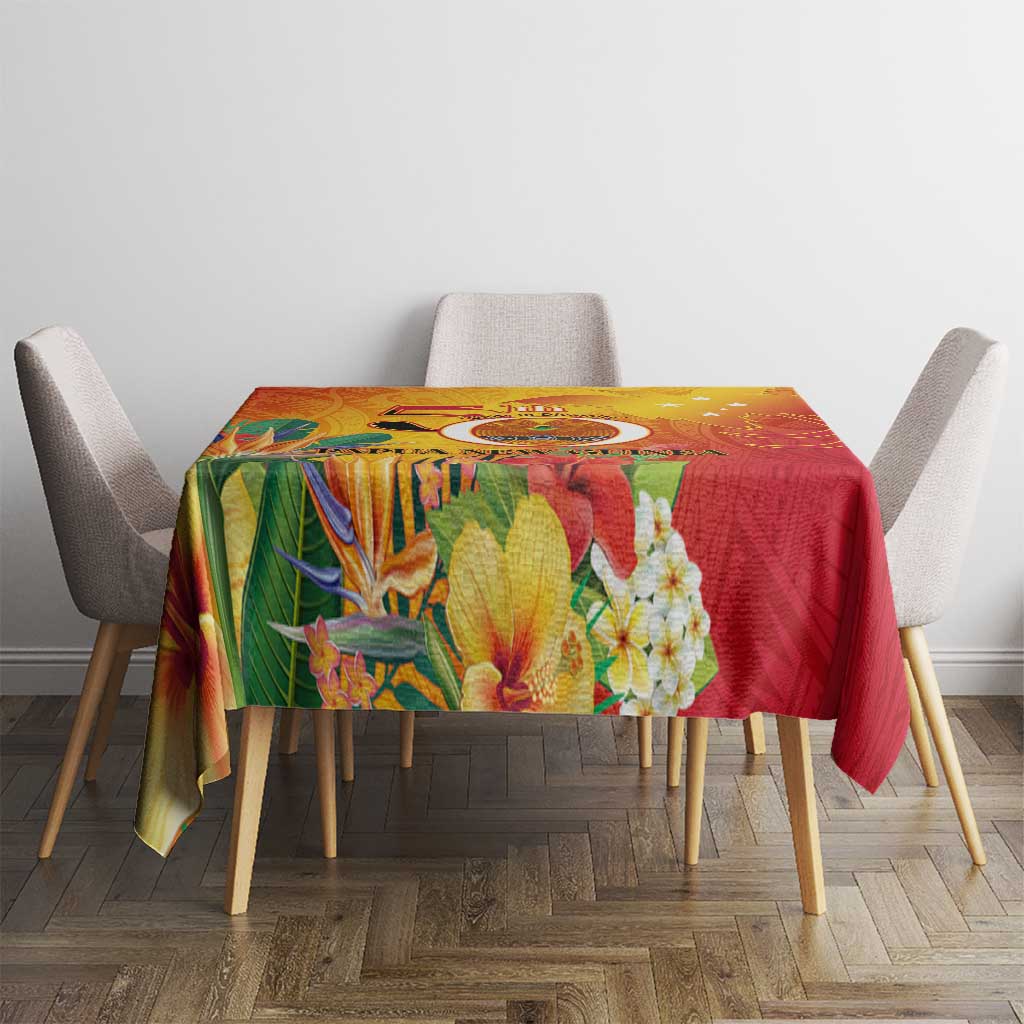 Papua New Guinea Independence Day Tablecloth 50th Anniversary Unity in Diversity LT14 - Polynesian Pride
