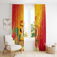 Papua New Guinea Independence Day Window Curtain 50th Anniversary Unity in Diversity LT14 - Polynesian Pride