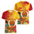 Papua New Guinea Independence Day Women V-Neck T-Shirt 50th Anniversary Unity in Diversity