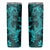 Polynesian Skinny Tumbler Turquoise Hawaiian Tribal Hammerhead Shark