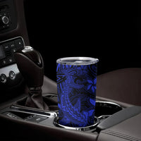 Polynesian Tumbler Cup Blue Hawaiian Tribal Hammerhead Shark
