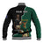 Personalised New Zealand And South Africa Rugby Baseball Jacket 2024 All Black Springboks Mascots Together