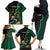 Personalised New Zealand And South Africa Rugby Family Matching Off The Shoulder Long Sleeve Dress and Hawaiian Shirt 2024 All Black Springboks Mascots Together