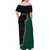 Personalised New Zealand And South Africa Rugby Off Shoulder Maxi Dress 2024 All Black Springboks Mascots Together