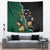 Personalised New Zealand And South Africa Rugby Tapestry 2024 All Black Springboks Mascots Together