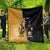 Personalised New Zealand And Australia Rugby Quilt 2024 All Black Wallabies Mascots Together