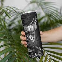 All Black New Zealand Darts Skinny Tumbler Aoteroa Fern Maori Galaxy Style