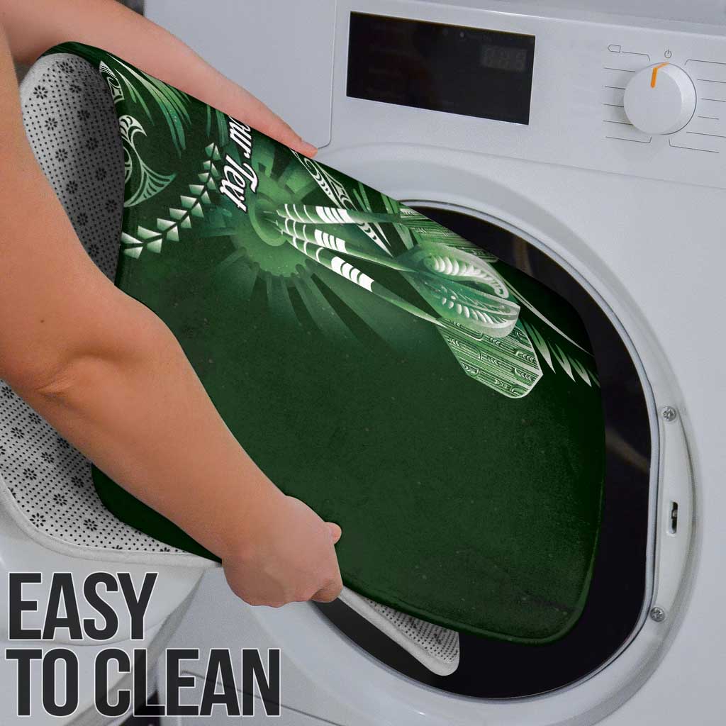 Personalised All Green New Zealand Darts Bathroom Set Aoteroa Fern Maori Galaxy Style - Polynesian Pride