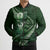 Personalised All Green New Zealand Darts Bomber Puffer Jacket Aoteroa Fern Maori Galaxy Style - Polynesian Pride