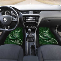Personalised All Green New Zealand Darts Car Mats Aoteroa Fern Maori Galaxy Style