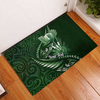 Personalised All Green New Zealand Darts Rubber Doormat Aoteroa Fern Maori Galaxy Style