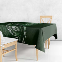 Personalised All Green New Zealand Darts Tablecloth Aoteroa Fern Maori Galaxy Style