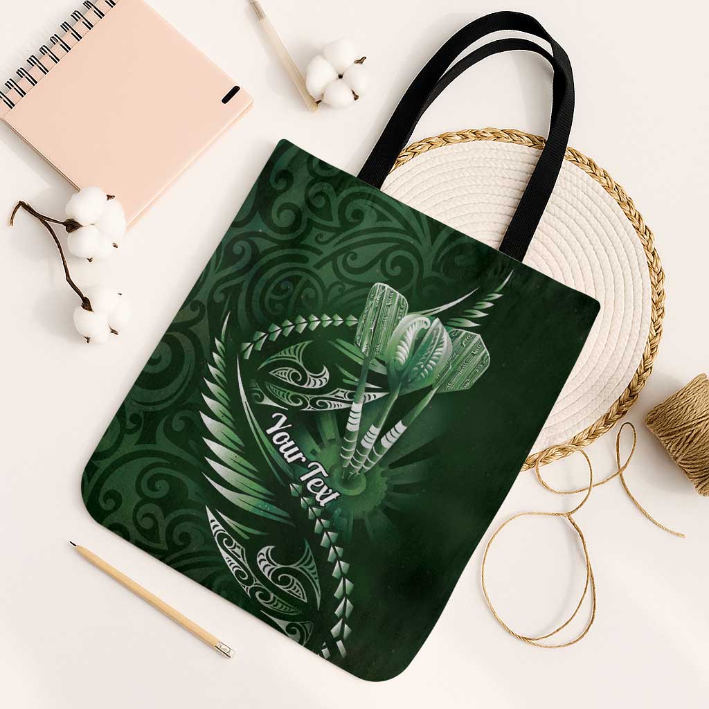 Personalised All Green New Zealand Darts Tote Bag Aoteroa Fern Maori Galaxy Style - Polynesian Pride