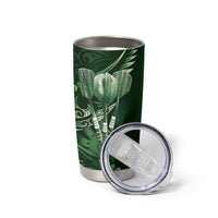 All Green New Zealand Darts Tumbler Cup Aoteroa Fern Maori Galaxy Style