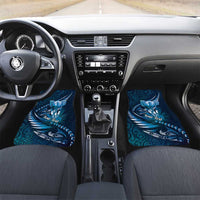 Personalised All Blue New Zealand Darts Car Mats Aoteroa Fern Maori Galaxy Style