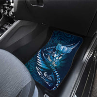 Personalised All Blue New Zealand Darts Car Mats Aoteroa Fern Maori Galaxy Style