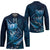 Personalised All Blue New Zealand Darts Hockey Jersey Aoteroa Fern Maori Galaxy Style - Polynesian Pride