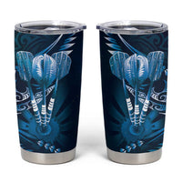 All Blue New Zealand Darts Tumbler Cup Aoteroa Fern Maori Galaxy Style
