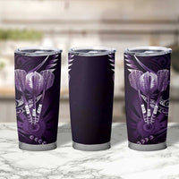 All Purple New Zealand Darts Tumbler Cup Aoteroa Fern Maori Galaxy Style