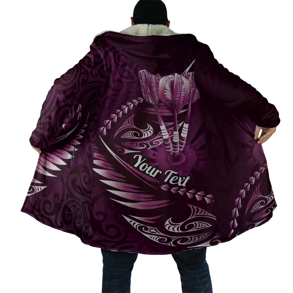 Personalised All Pink New Zealand Darts Cloak Aoteroa Fern Maori Galaxy Style - Polynesian Pride