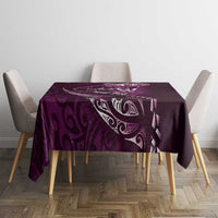 Personalised All Pink New Zealand Darts Tablecloth Aoteroa Fern Maori Galaxy Style