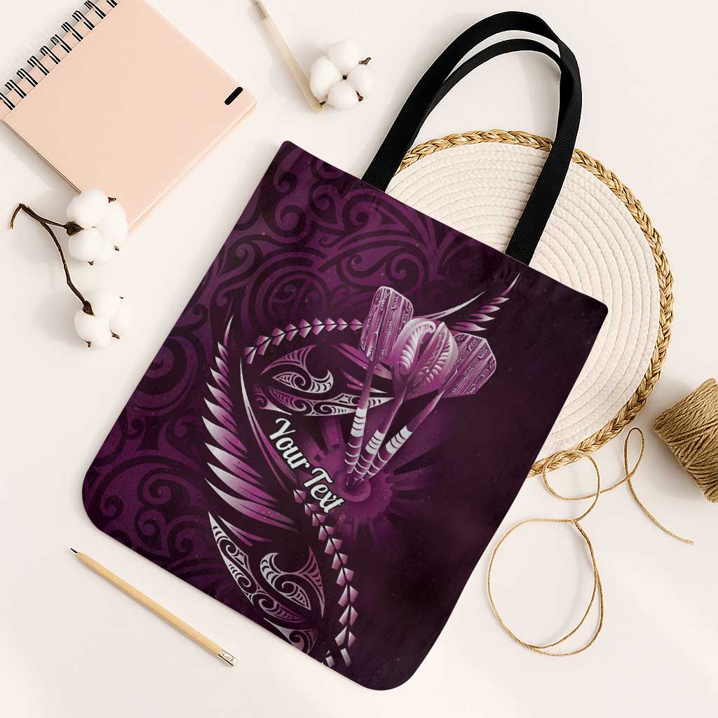 Personalised All Pink New Zealand Darts Tote Bag Aoteroa Fern Maori Galaxy Style - Polynesian Pride