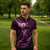 Personalised All Pink New Zealand Darts Zipper Polo Shirt Aoteroa Fern Maori Galaxy Style - Polynesian Pride