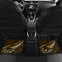 Personalised All Gold New Zealand Darts Car Mats Aoteroa Fern Maori Galaxy Style