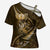 Personalised All Gold New Zealand Darts Cross Shoulder Shirt Aoteroa Fern Maori Galaxy Style - Polynesian Pride